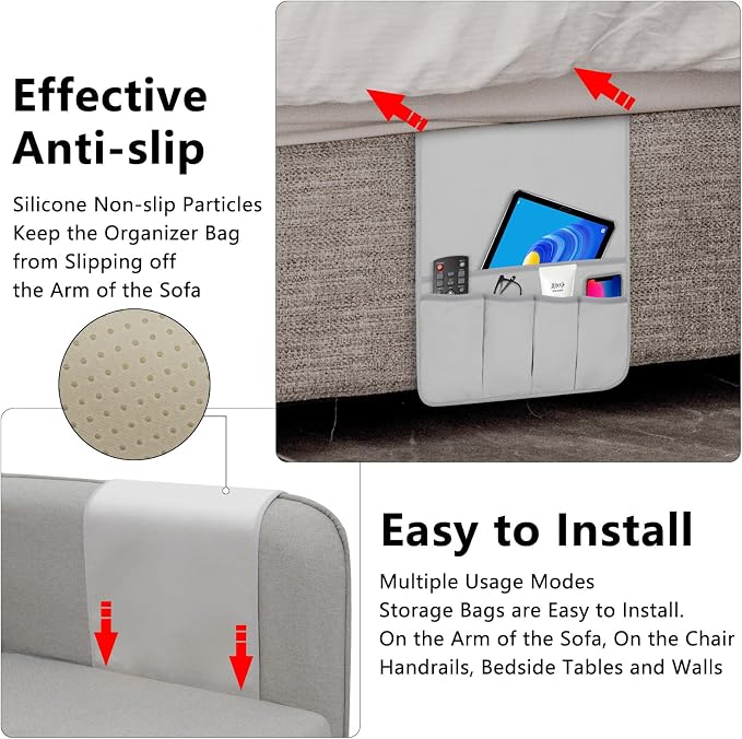 Remote Control Holder for Armchair, Couch Caddy Organizer TV Remote Holder for - Image 4