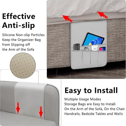 Remote Control Holder for Armchair, Couch Caddy Organizer TV Remote Holder for - Image 4