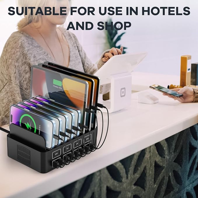 150W/35A Charging Station for Multiple Devices, RUANSZZ 16 Port USB~C Fast - Image 6