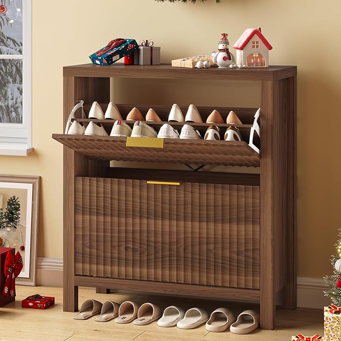 Fluted Shoe Cabinet Storage - Image 8