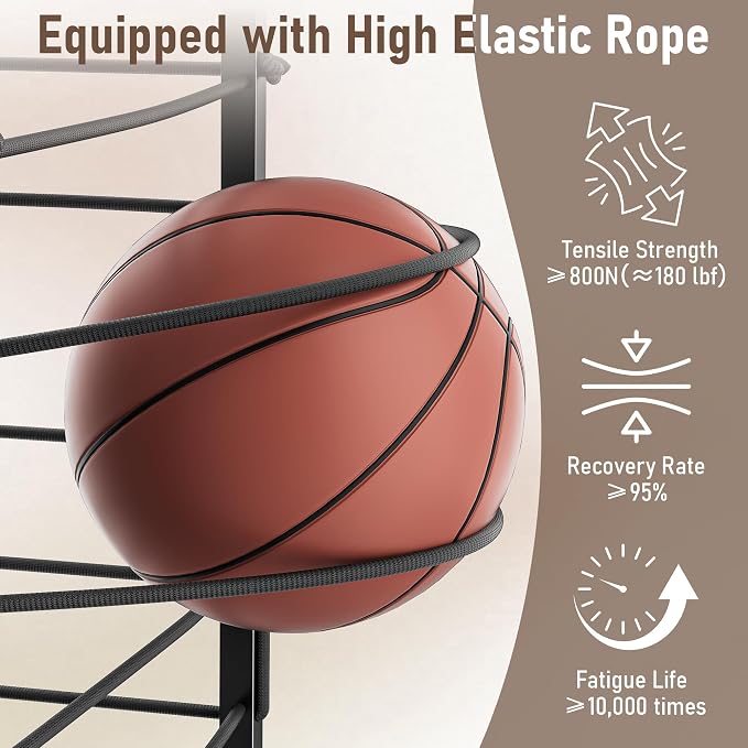 Sports Equipment Garage Organizer, Garage Ball Storage Rack - Image 3