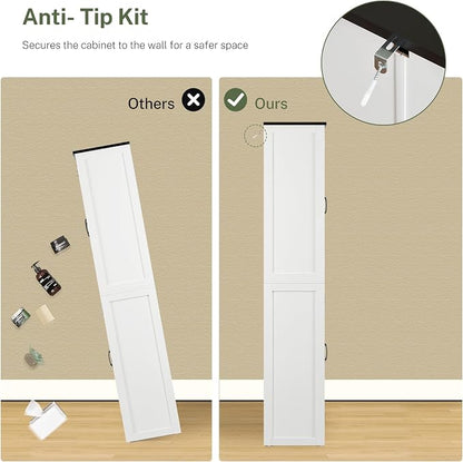 TEENFON Tall Pantry Cabinet, Kitchen Cabinet - Image 7