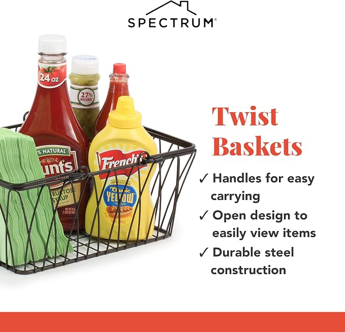 Spectrum Black Wire Basket - Image 5