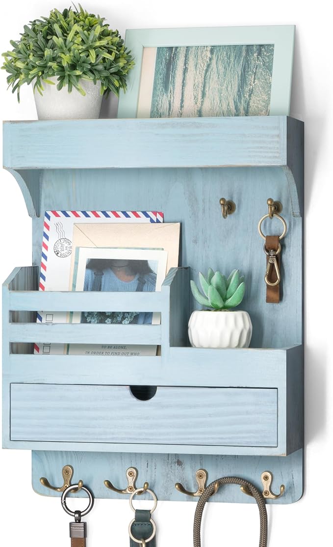 Rebee Vision Farmhouse Key Holder Wall Mount by REBEEVISION