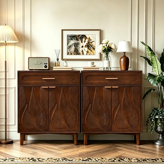 Ahokua Mid Century Modern Accent Cabinet - Image 9