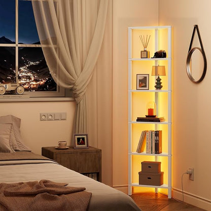 TUTOTAK 6-Tier Corner Bookshelf - Image 3