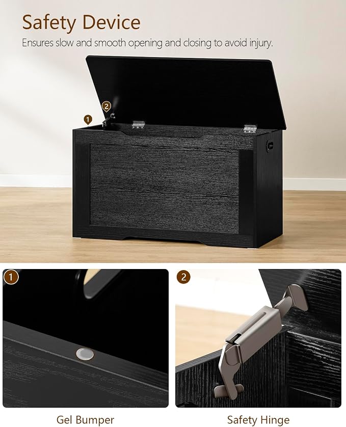 usikey 29.5” Storage Chest, Toy Box - Image 6