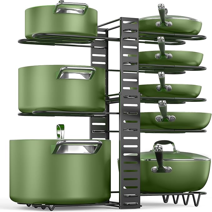 MUDEELA Pots and Pans Organizer Rack by MUDEELA