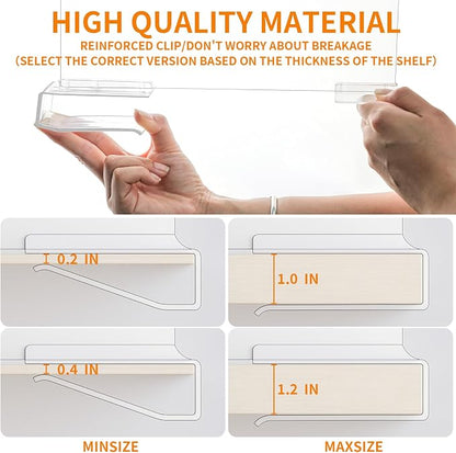 Yieach 4 Pack Towel, Purse Organizer and Acrylic Shelf Dividers - Image 4