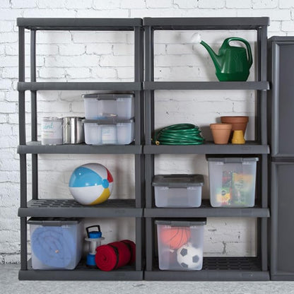 Sterilite 3-Pack 5 Shelf Unit, Heavy-Duty Shelving Storage Rack - Image 5