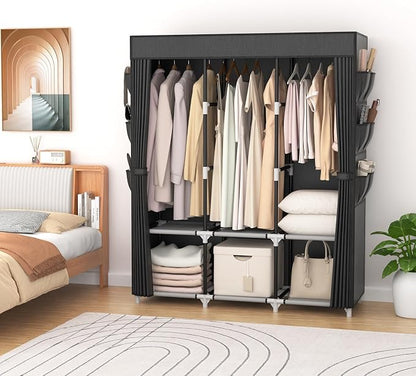 VTRIN Portable Closet for Hanging Clothes 52 Inch Wide Portable Wardrobe Closet - Image 7