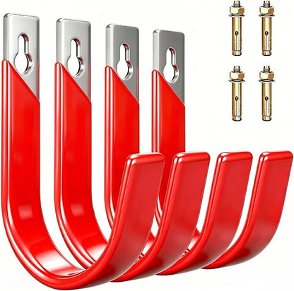 Garage Wall Hooks for Hanging Heavy Duty, 4 Pack Garage Organizer Storage Hooks by Unknown