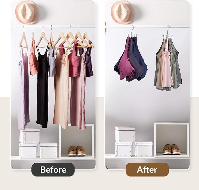 ZEDODIER Tank Top Hanger, Rotatable Bra Organzier - Image 2