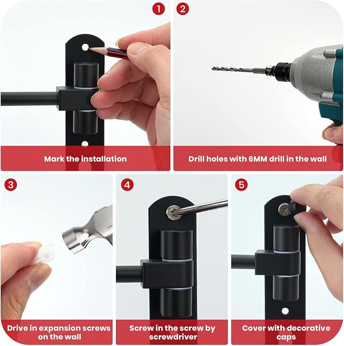 Helmet Hanger Wall Mount 180° Swivel Helmet Holder - Image 5