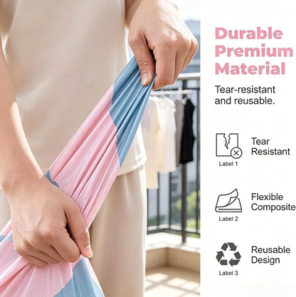 3pcs No-Pump Vacuum Storage Bags, 2026 New Cube Compression Space Saver Bags - Image 3