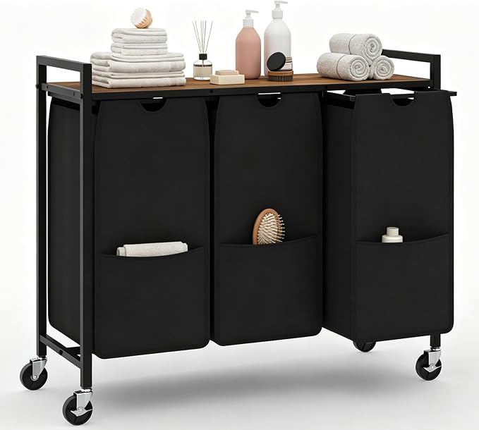 Garvee Rolling Laundry Hamper by Garvee