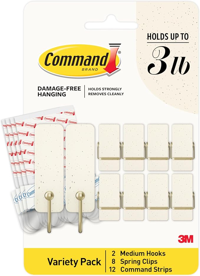 Command Mixed Hooks Pack, Vanilla Bean Limited Edition, 2 Medium Hooks by Unknown