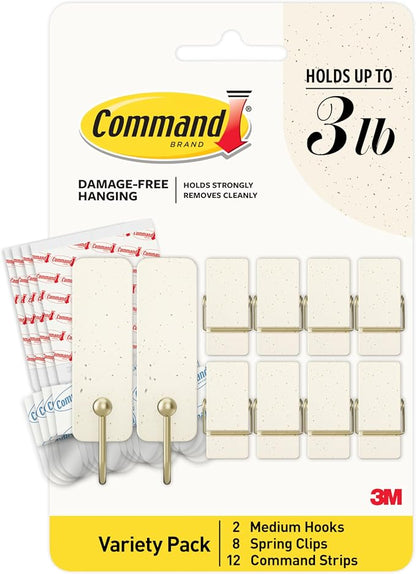 Command Mixed Hooks Pack, Vanilla Bean Limited Edition, 2 Medium Hooks by Unknown
