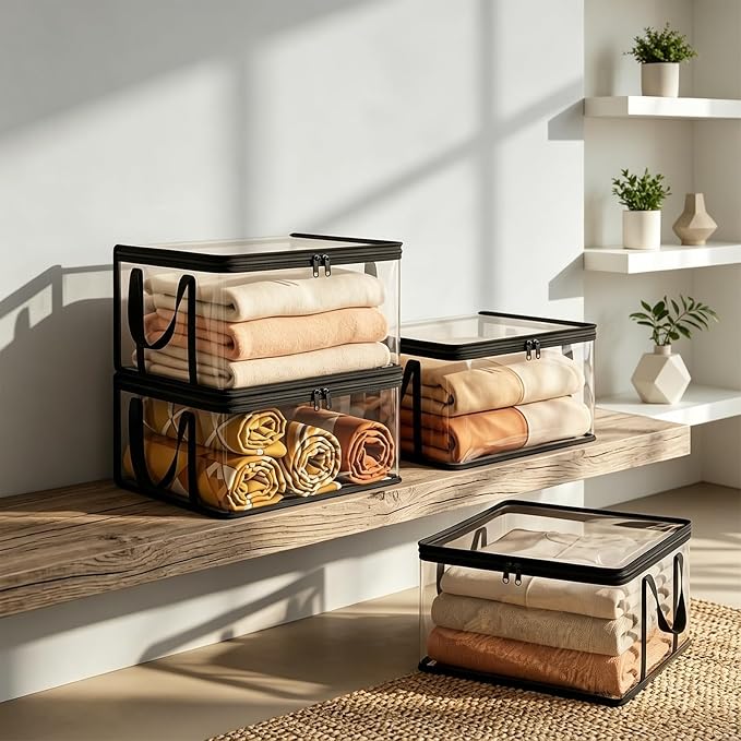 Clear PVC Storage Boxes, Tear-Resistant Organizer - Image 2