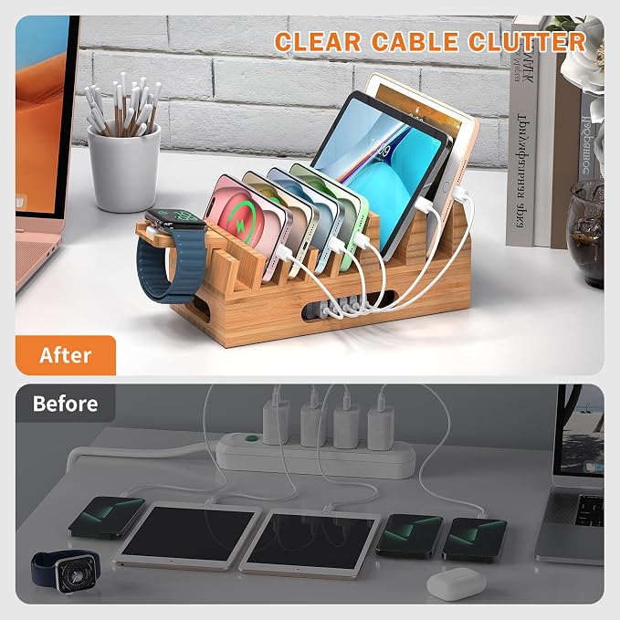 Pezin & Hulin Bamboo Charging Station Holder - Image 8