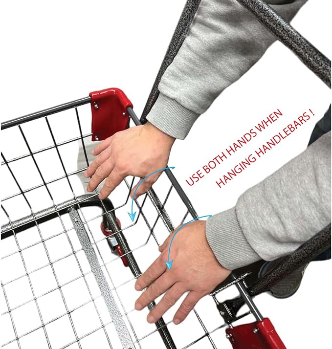 Heavy Duty Laundry and Grocery 1.8 Bushel Cart - Image 6
