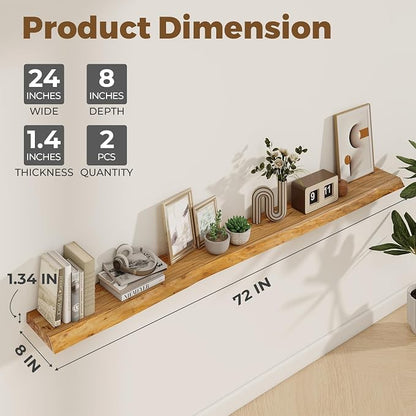 Axeman 72 inch Extra Long Floating Shelves - Image 3