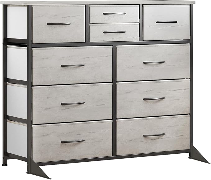LUMTOK 10 Drawers Dresser with Fabric Bins - Image 9