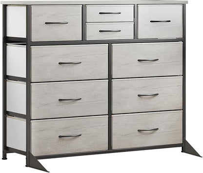 LUMTOK 10 Drawers Dresser with Fabric Bins - Image 9
