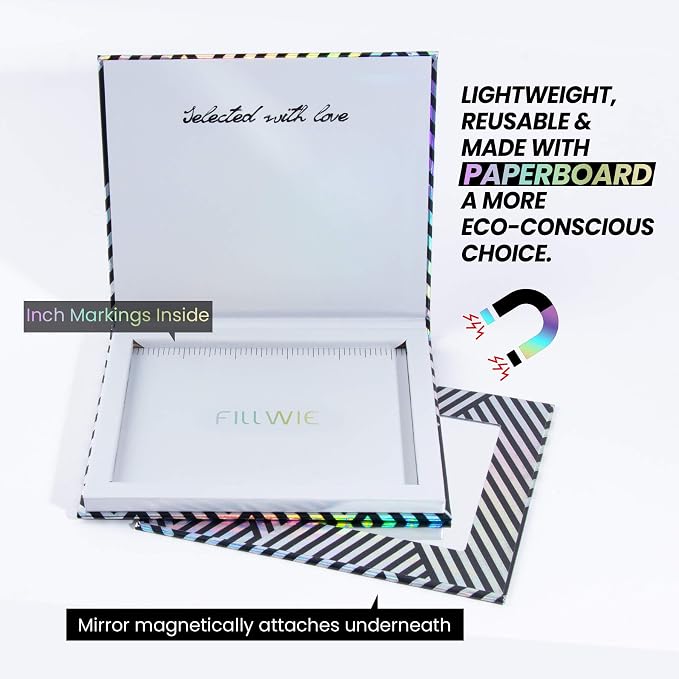 Black Refillable Magnetic Makeup Palette Empty – Medium | Empty Modular Makeup - Image 2