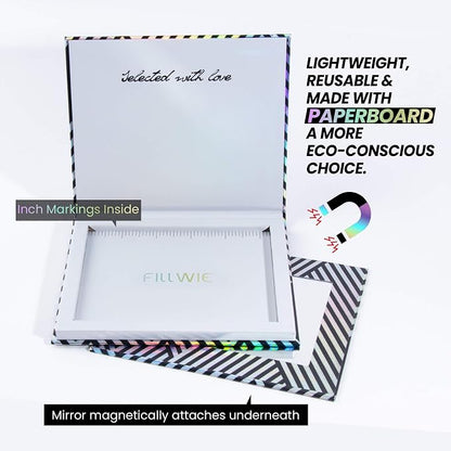 Black Refillable Magnetic Makeup Palette Empty – Medium | Empty Modular Makeup - Image 2