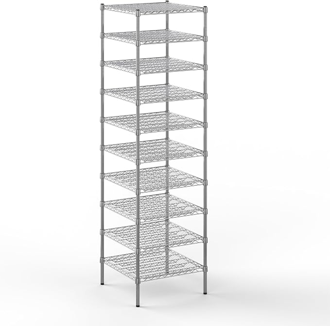 24" Deep x 24" Wide x 86" Height Wire Shelving Kit | 10-Tier | NSF Commercial by Regal+Altair