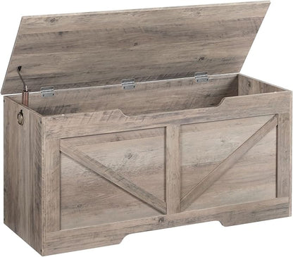 HOOBRO Storage Bench, 39.4” Retro Wooden Storage Chest by HOOBRO