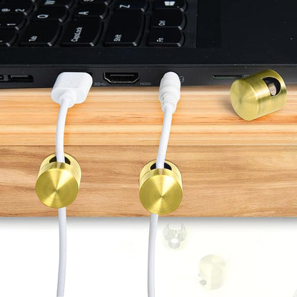 4 Sets Charger Holders for Cords, Adhesive Metal Cord Clips, Cable Management - Image 6