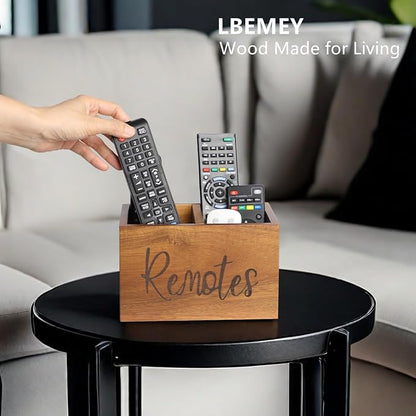 Acacia Wood TV Remote Holder, Caddy and Organizer - Image 2