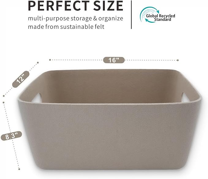 Welaxy Super Soft Felt Fabric Baskets - Image 7