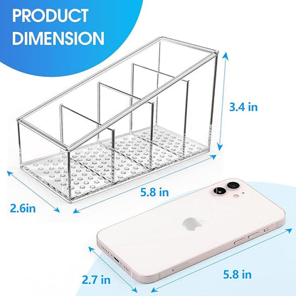 MaxGear Remote Control Holder Clear TV Remote control Storage Organizer Small - Image 3
