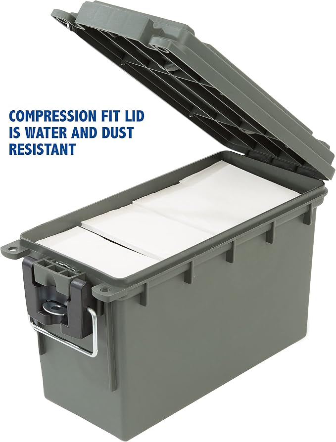 Sheffield 12626 Ammo Storage Box, Stackable .30 Cal Field Boxes, Water and Dust - Image 4