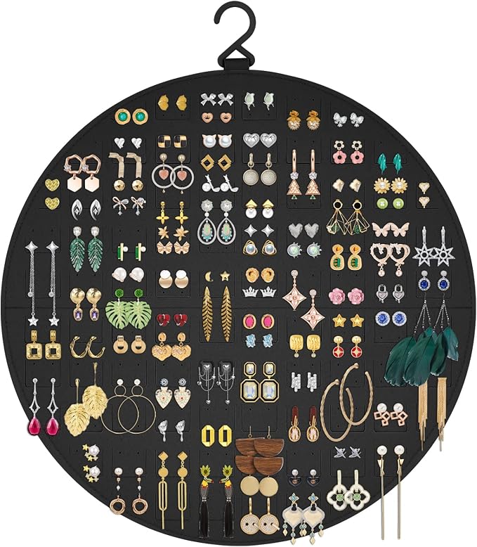 Earring Organizer, Hanging Earring Holder Holds Up to 128 Pairs, Stud Earring by Nesyd
