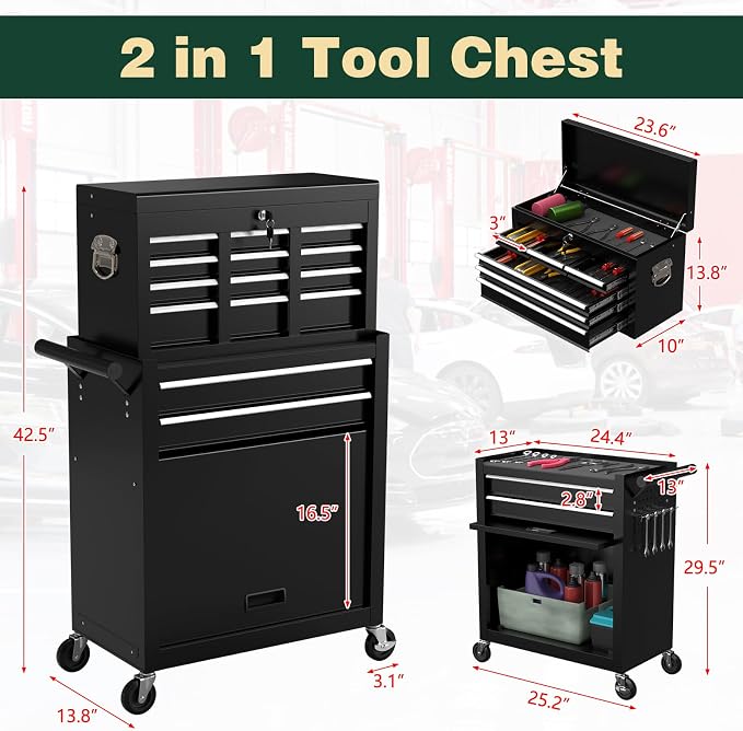 8-Drawer Heavy Duty Tool Chest - Image 3