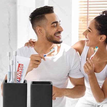 Black Square Toothbrush Holders - Image 2