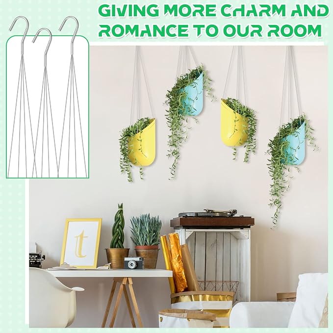 Mixweer 12 Pcs 24 Inch Wire Plant Hangers - Image 4