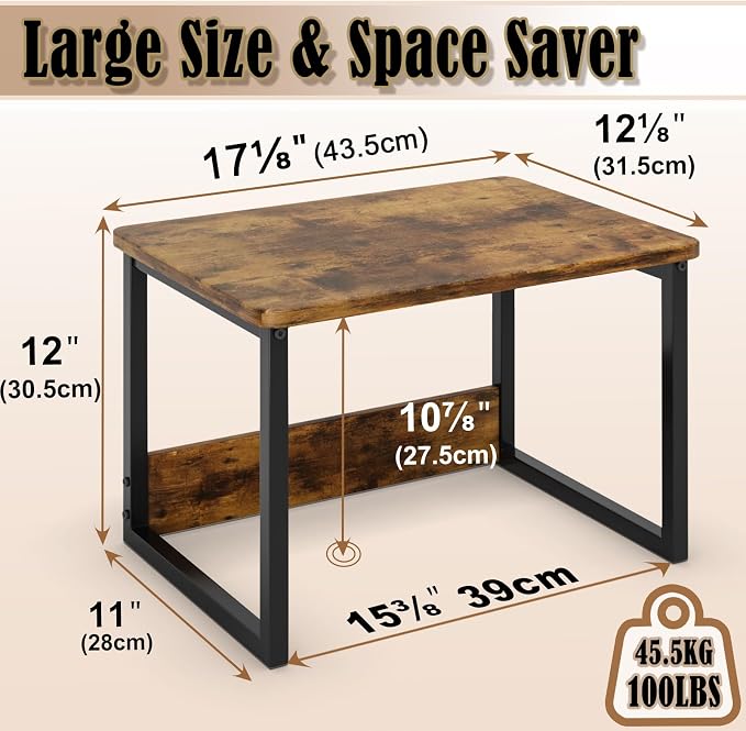 MARTY Countertop Organizer, 17.1"x12.4", Cabinet Organizer Microwave Stand | - Image 5