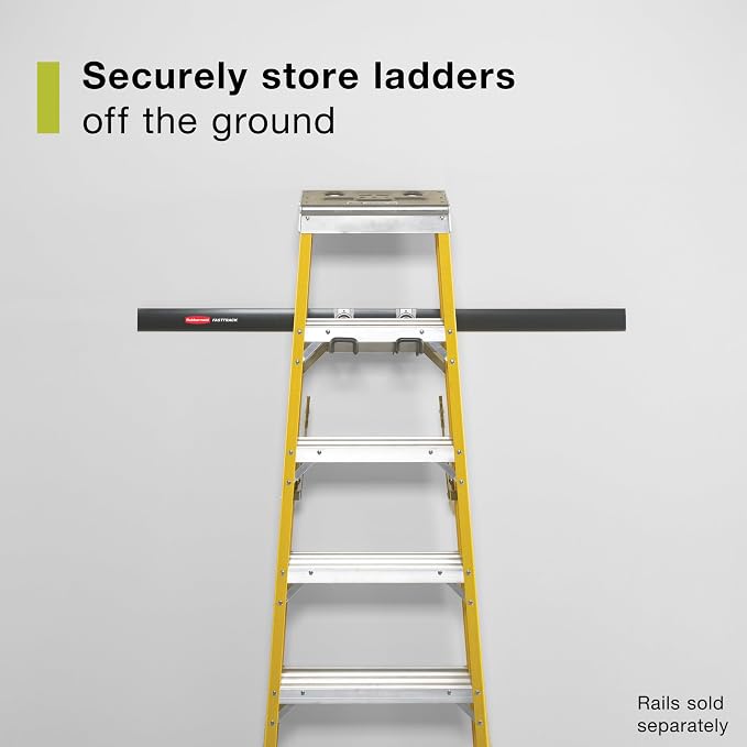 Rubbermaid FastTrack Ladder Hook Garage Wall/Ladder Hanger Wall Mount and Heavy - Image 2