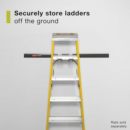 Rubbermaid FastTrack Ladder Hook Garage Wall/Ladder Hanger Wall Mount and Heavy - Image 2