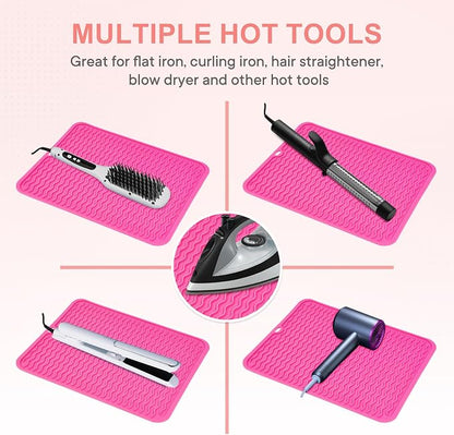 Oversize Silicone Heat Resistant Mat, Portable Travel Mat Cover - Image 5