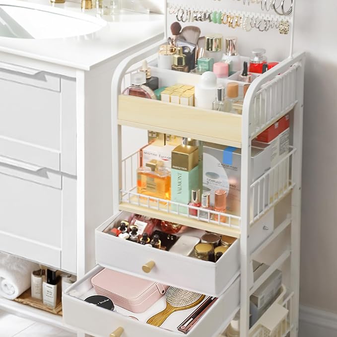 YGJT Makeup Organizer, Floor Skincare Cosmetics Organizer - Image 7