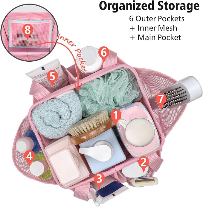 F-color Mesh Shower Caddy Portable - Image 4