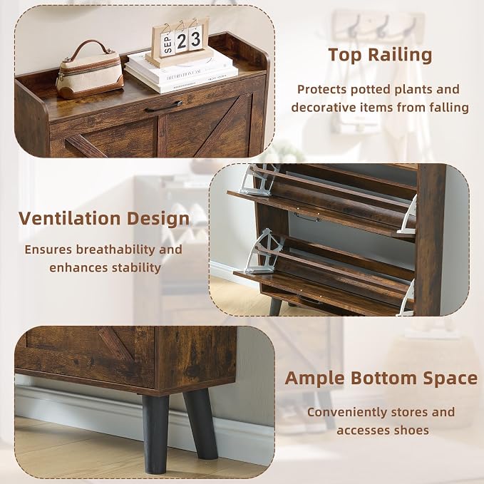 LEYAOYAO Shoe Cabinet Storage for Entryway - Image 4