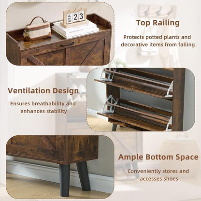 LEYAOYAO Shoe Cabinet Storage for Entryway - Image 4
