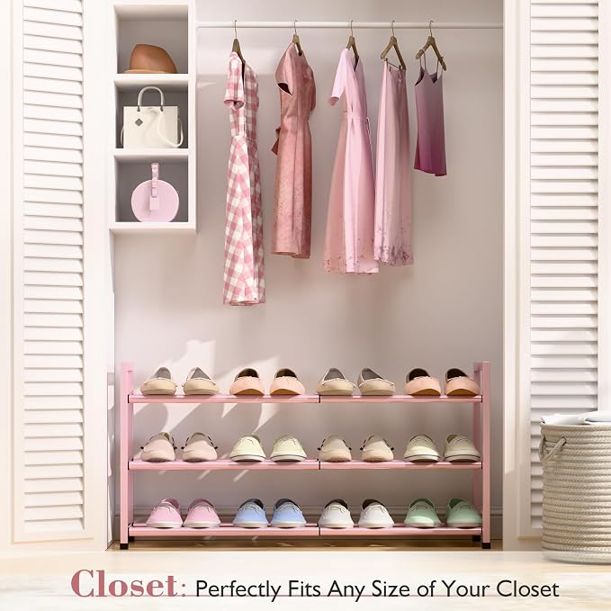 Bumusty 3-Tier Expandable Shoe Rack - Image 3